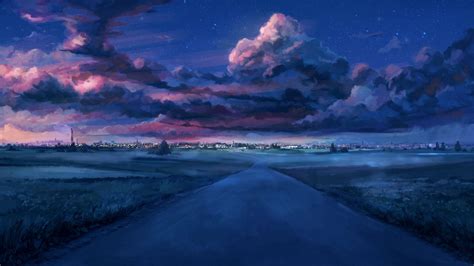 Anime Night Scenery Wallpaper,HD Anime Wallpapers,4k Wallpapers,Images,Backgrounds,Photos and ...