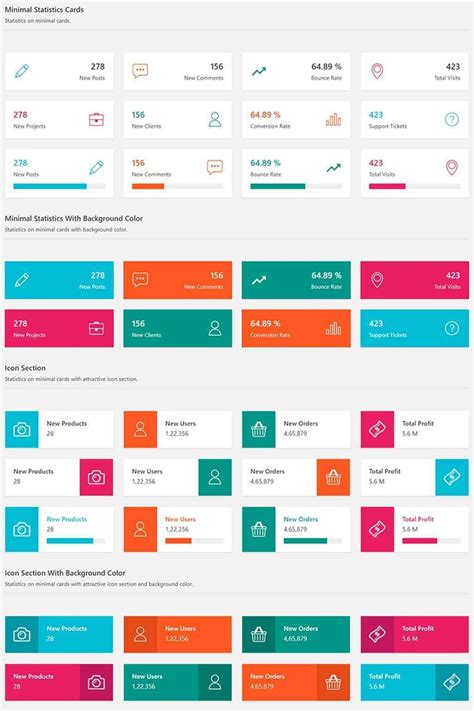 Card Template In Bootstrap - Cards Design Templates