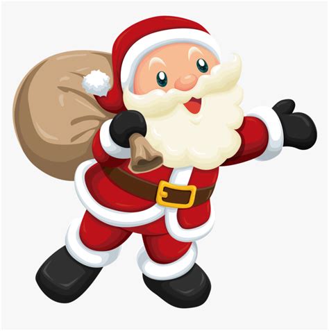 Cute Santa Claus Clipart - Cute Animated Santa Claus, HD Png Download , Transparent Png Image ...