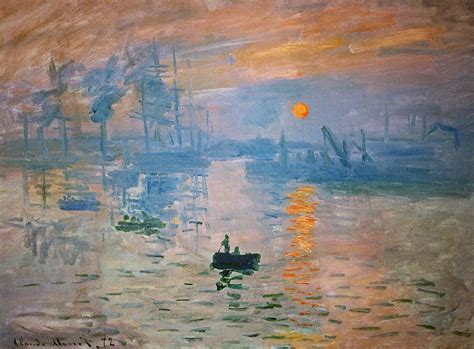 Claude monet's most famous painting Impression Sunrise - issemin