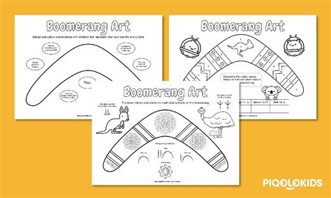 Boomerang Art: Creative Printable Worksheets for Kids