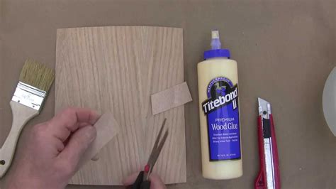 Gluing Wood Veneers With Carpenter's Glue At Veneer-Factory-Outlet.com ...