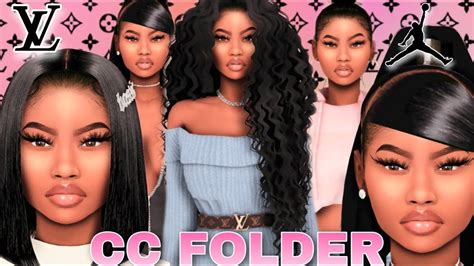 black sims 4 cc hair - Captions Graphic