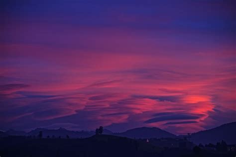 Purple Sky Clouds Mountains 4k Wallpaper,HD Nature Wallpapers,4k Wallpapers,Images,Backgrounds ...