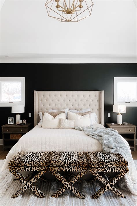 Master Bedroom Update | Black Accent Wall - My Kind of Sweet