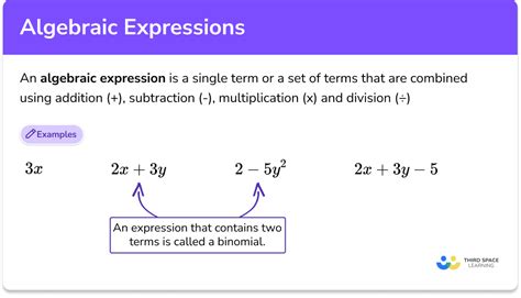 Algebraic Expressions - GCSE Maths - Steps, Examples & Worksheet