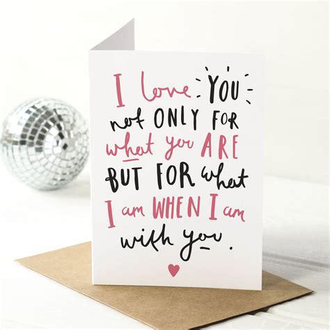 i love you quote valentine's day card by old english company | notonthehighstreet.com