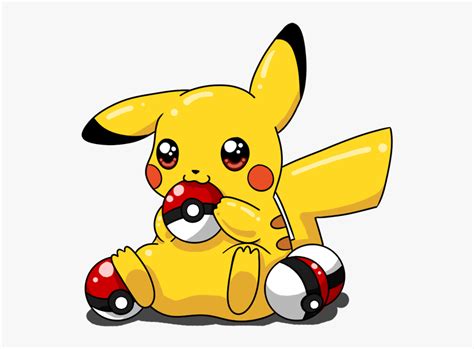 Drawn Pikachu Pikachu Pokeball - Cute Images Of Pikachu, HD Png Download , Transparent Png Image ...