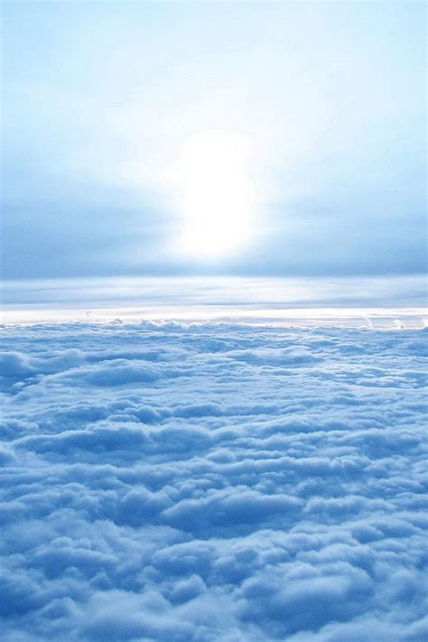 Light Blue Sky With Clouds