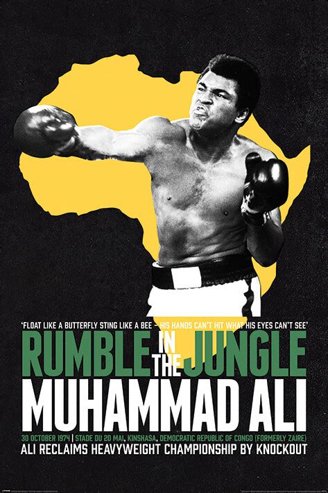 Poster Muhammad Ali - Rumble in the Jungle | Wall Art | 3+1 FREE | Abposters.com