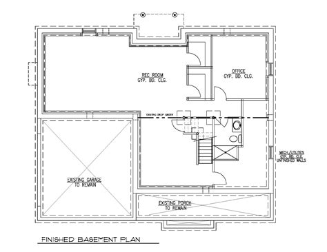 Finished Basement Floor Plan - Premier Design Custom Homes