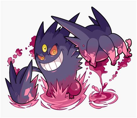 Transparent Gengar Png - Pokemon Mega Gengar, Png Download , Transparent Png Image - PNGitem