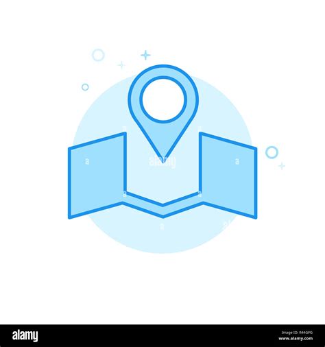 Location Flat Icon. Wedding Venue Symbol, Pictogram, Sign. Light Flat Style. Blue Monochrome ...