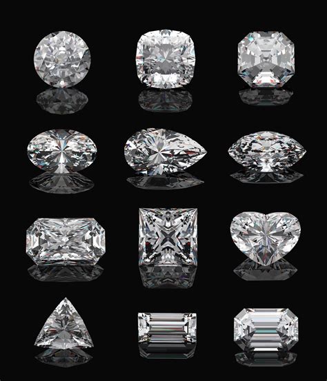 Different shapes of diamond rings - actpere