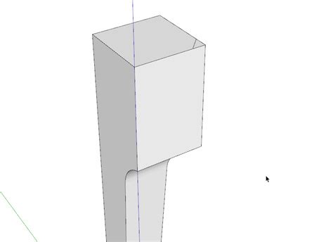 Chamfer cut after follow me rotated arc cut - SketchUp - SketchUp Community