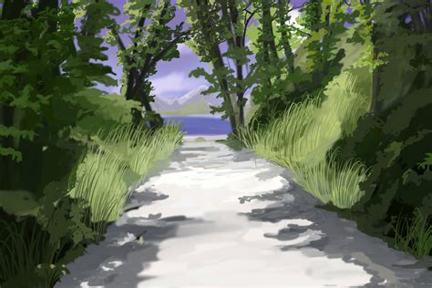 Forest Path Anime Background by wbd on DeviantArt