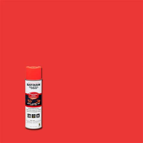 Rust-Oleum Industrial Choice 17 oz. Florescent Red-Orange Inverted Marking Spray Paint (12-Pack ...