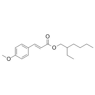 Octinoxate (2-Ethylhexyl 4-methoxycinnamate; Octyl methoxycinnamate) | CAS 5466-77-3 | AbMole ...