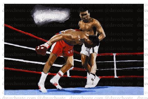 Muhammad Ali Knockout of George Foreman Art Photo Print