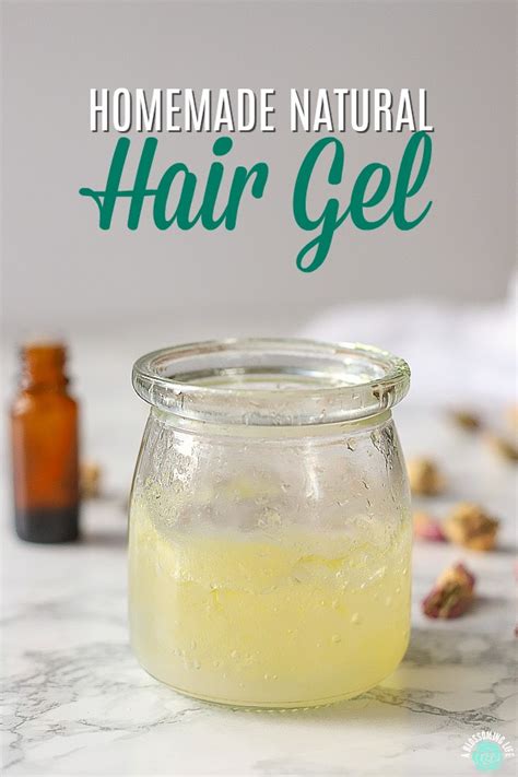 Homemade Natural Hair Gel Recipe - A Blossoming Life