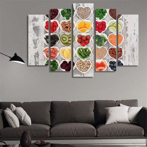 Fruit – Kitchen 5 Panel Canvas Art Wall Decor – Canvas Storm