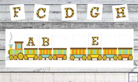 Alphabet Train Printable Activity - Simple Living. Creative Learning