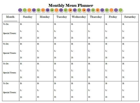 Planning for Success: Print and Display Your Menu Planner – Day 3 | Menu planners, Monthly meal ...