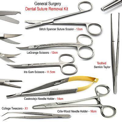 Tissue Surgical Scissors Suture TC Needle Holders Small Animal Surgery Kit 5394570169652 | eBay