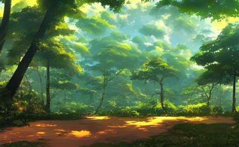 amazon forest, anime scenery by Makoto Shinkai, | Stable Diffusion