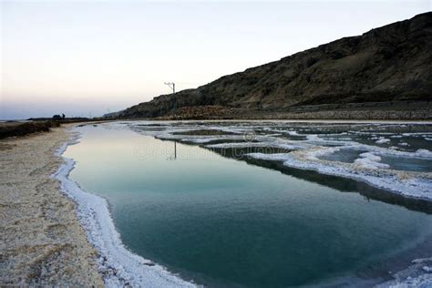 Dead sea salt and water stock image. Image of lake, healthy - 15603585