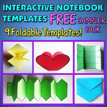 Interactive Notebook Templates - FREE Sampler Pack - 9 Templates