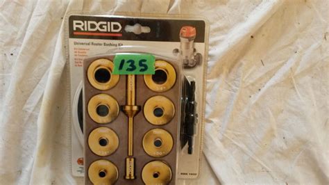 Ridgid Universal Router Bushing Kit (New) - Bodnarus Auctioneering