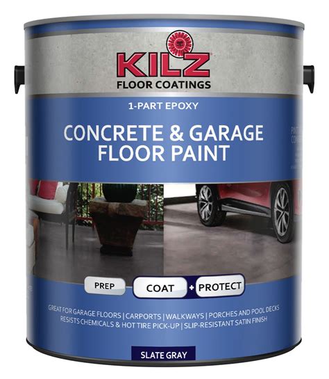 KILZ 1-Part Epoxy Acrylic Interior/Exterior Concrete & Garage Floor Paint Sa... | eBay