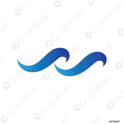 Ocean Wave Logo vector illustration design Template - Vector - stock vector 4738397 | Crushpixel