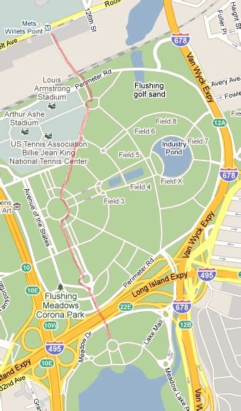 Flushing Meadows Park Map