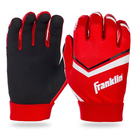 Franklin Sports Youth Football Receiver Gloves - Shoktak Youth Gloves - Kids Football Gloves ...