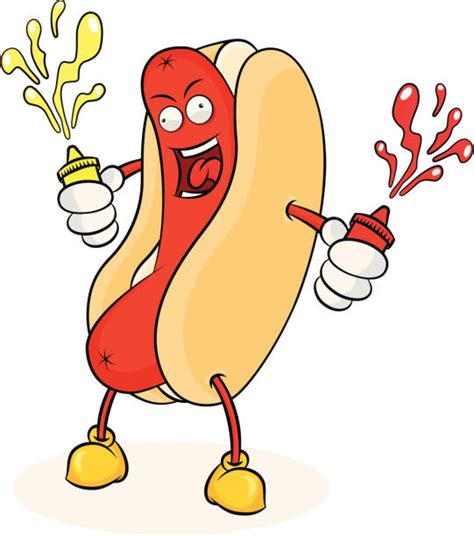 Hot Dog Cartoon Clip Art