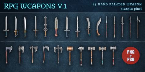 RPG Weapons Images by ErkmenArtworks | Codester