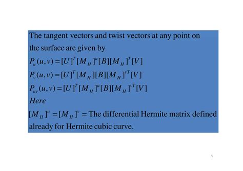 Hermite bicubic-surface-patch | PPT