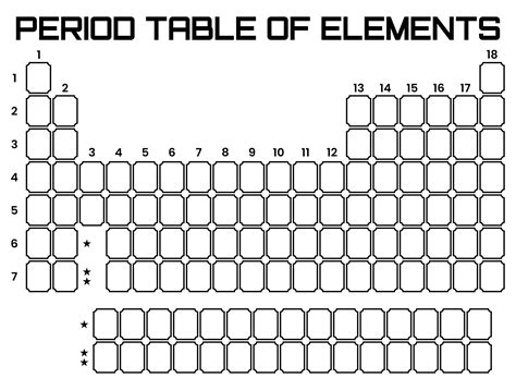 Periodic Table Blank Template - 10 Free PDF Printables | Printablee