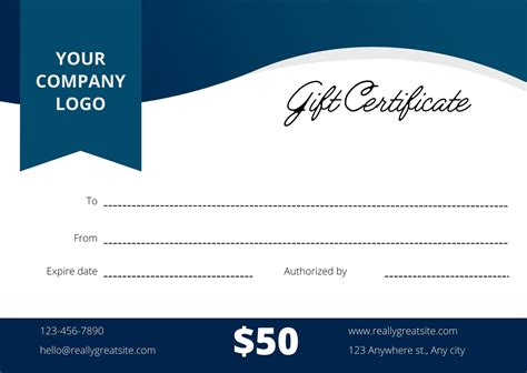 Gift Certificate Coupon Template