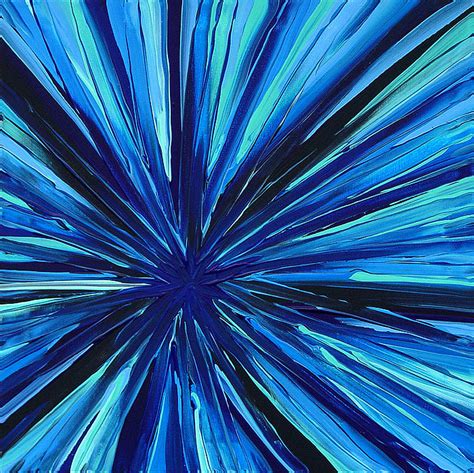 Sapphire Indulgence - Blue Abstract Custom Painting Painting - Sapphire Indulgence - Blue ...