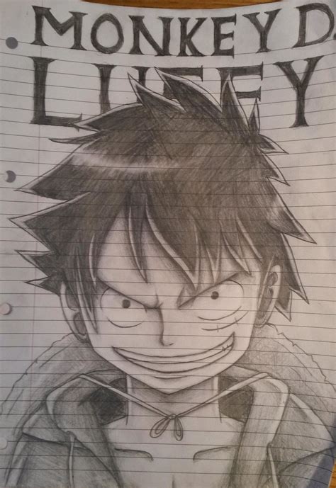 One Piece: Luffy Sketch by ShadowWhisper446 on DeviantArt