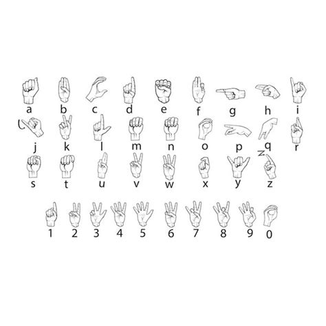 AMERICAN SIGN LANGUAGE Svg, American Sign Language Font, Ame - Inspire Uplift