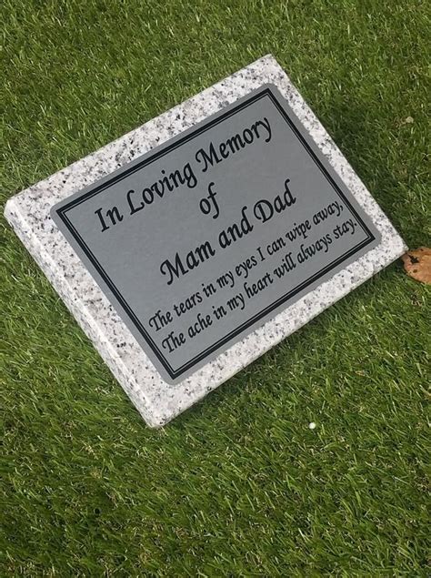 Bespoke Grave marker Grave memorial stoneGrave memorial Plaque Cemetery Marker | Grave marker ...