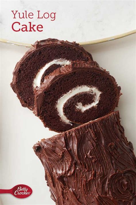 Yule Log Cake | Receta | Recetas de tartas y pasteles, Cake mix, Pasteles enrollados