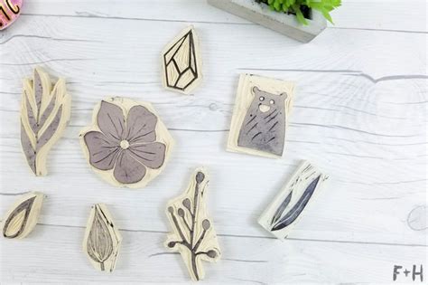 How To DIY Hand Carved Rubber Stamps | Fox + Hazel