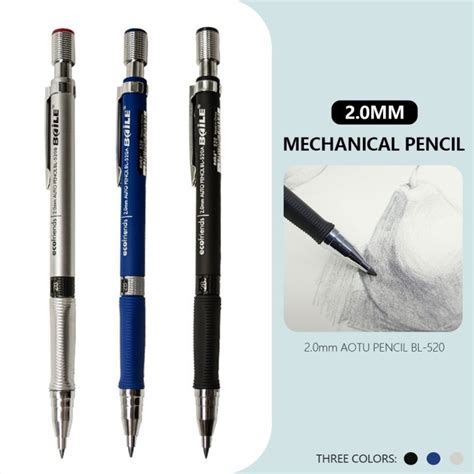 2.0mm Mechanical Pencil Drawing Writing 2b Propelling Pencils For Kids Girls Gift School ...