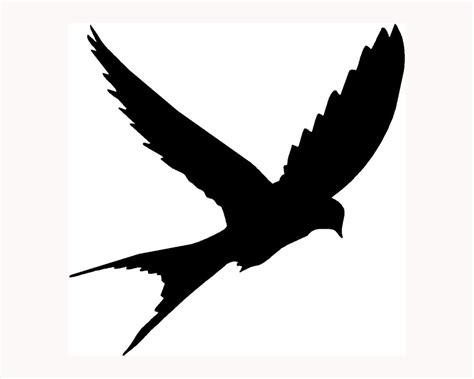 Free Flying Sparrow Silhouette, Download Free Flying Sparrow Silhouette png images, Free ...