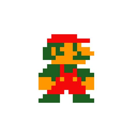 8 Bit Pixel Art Mario - Fearless, just, and able to transform into multiple powerful forms ...